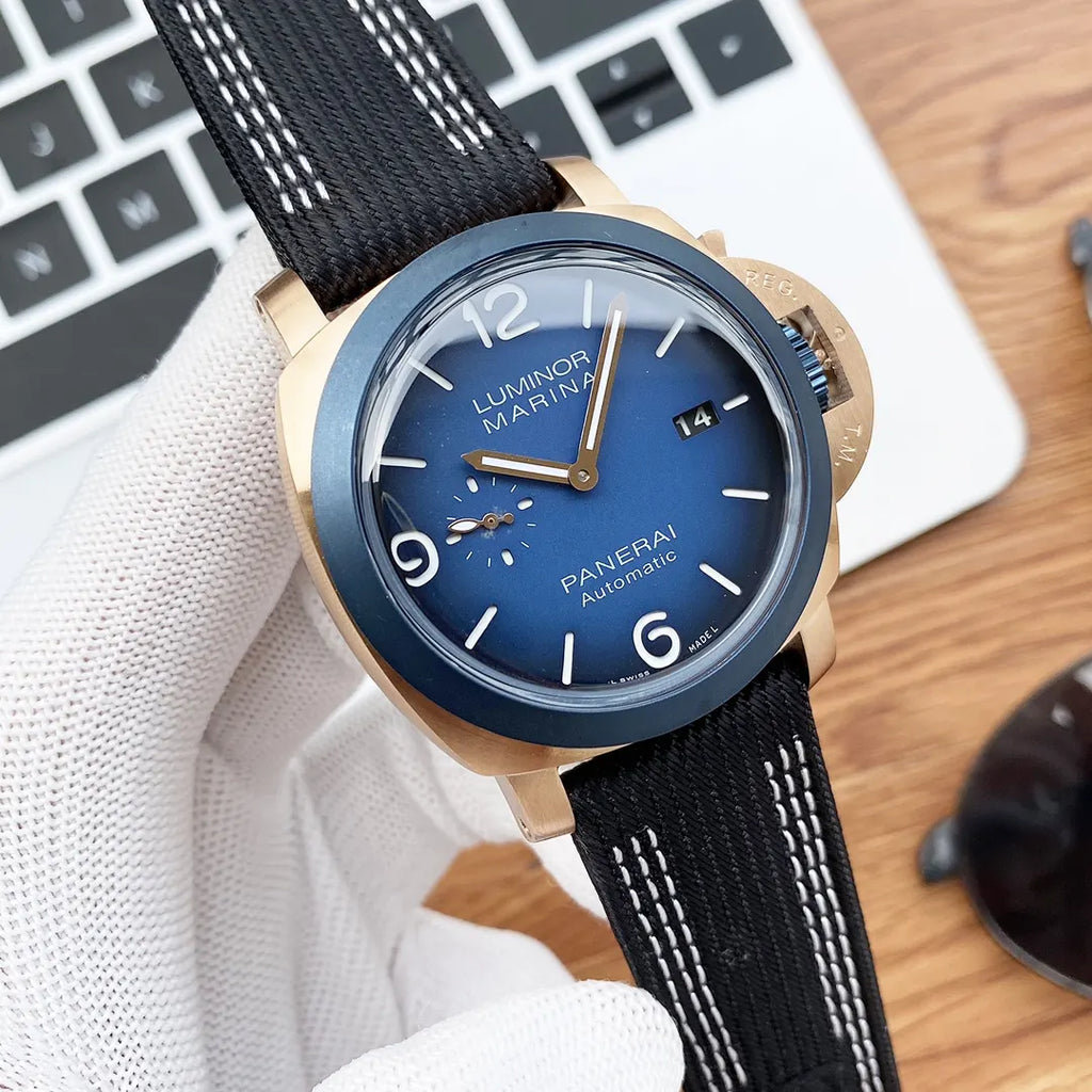 Panerai Blue Bronze Watch - Hình 4