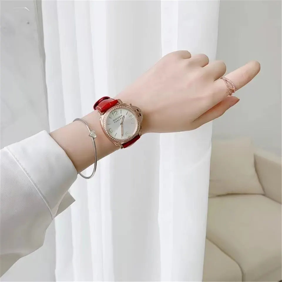 Panerai Red Leather Diamond - Hình 2