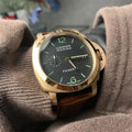 Panerai Gold Black Leather