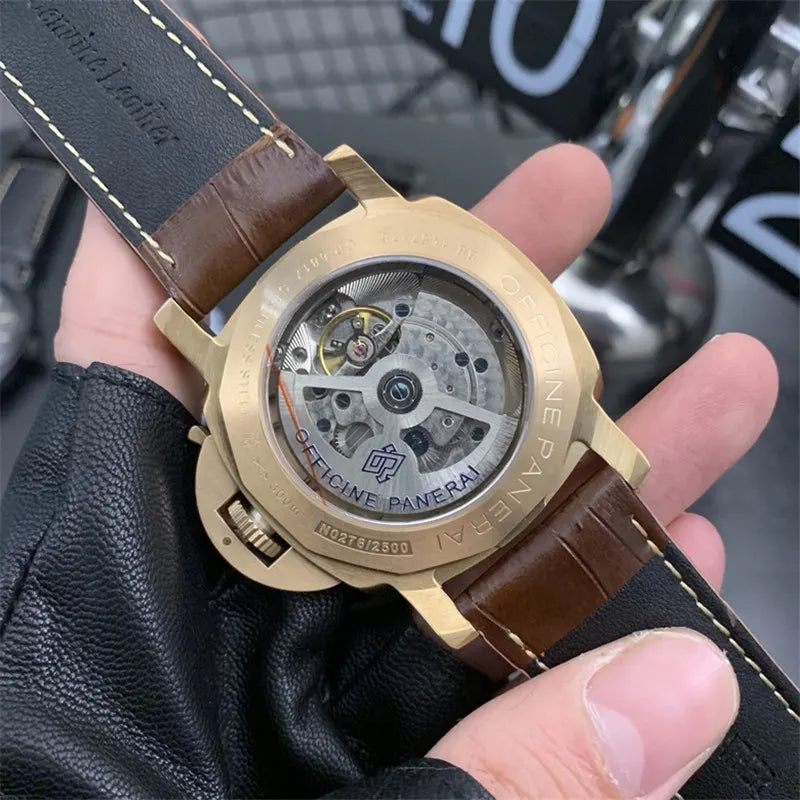 Panerai Gold Black Leather - Hình 5