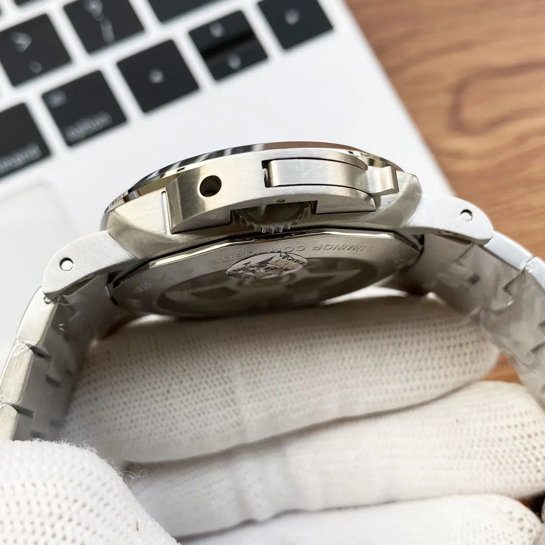 Panerai Blue Dial Steel Bracelet - Hình 2