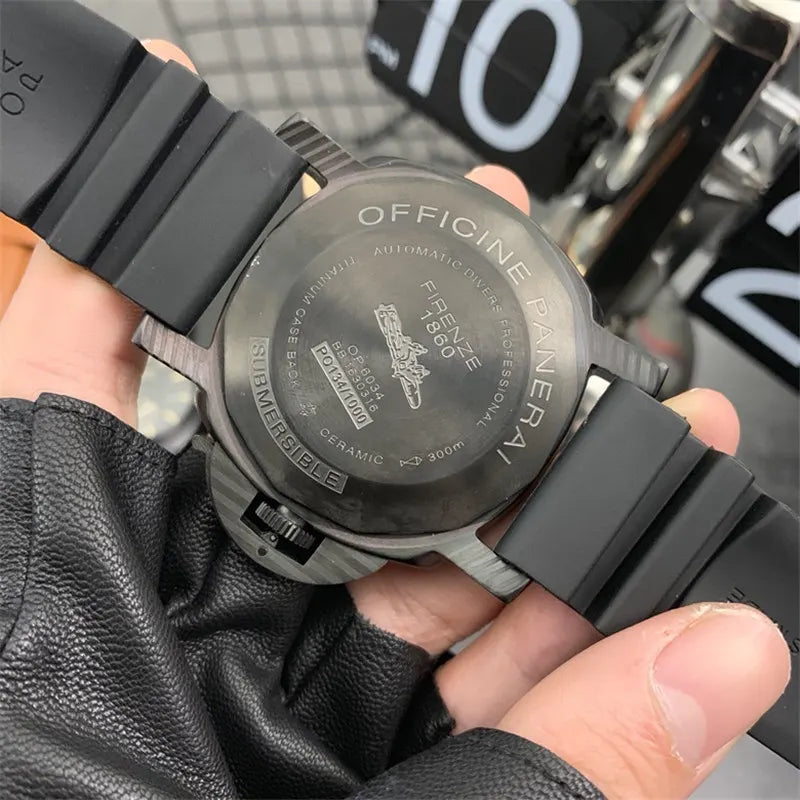 Panerai Carbotech Black Rubber luminor - Hình 5