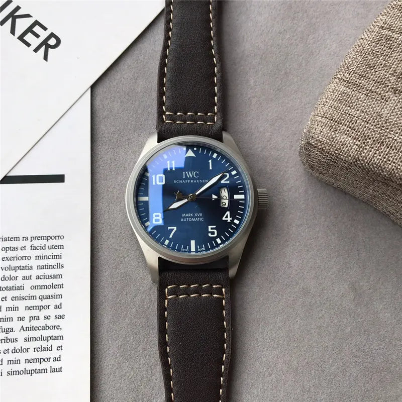 IWC Mark XVI Blue Dial - Hình 3