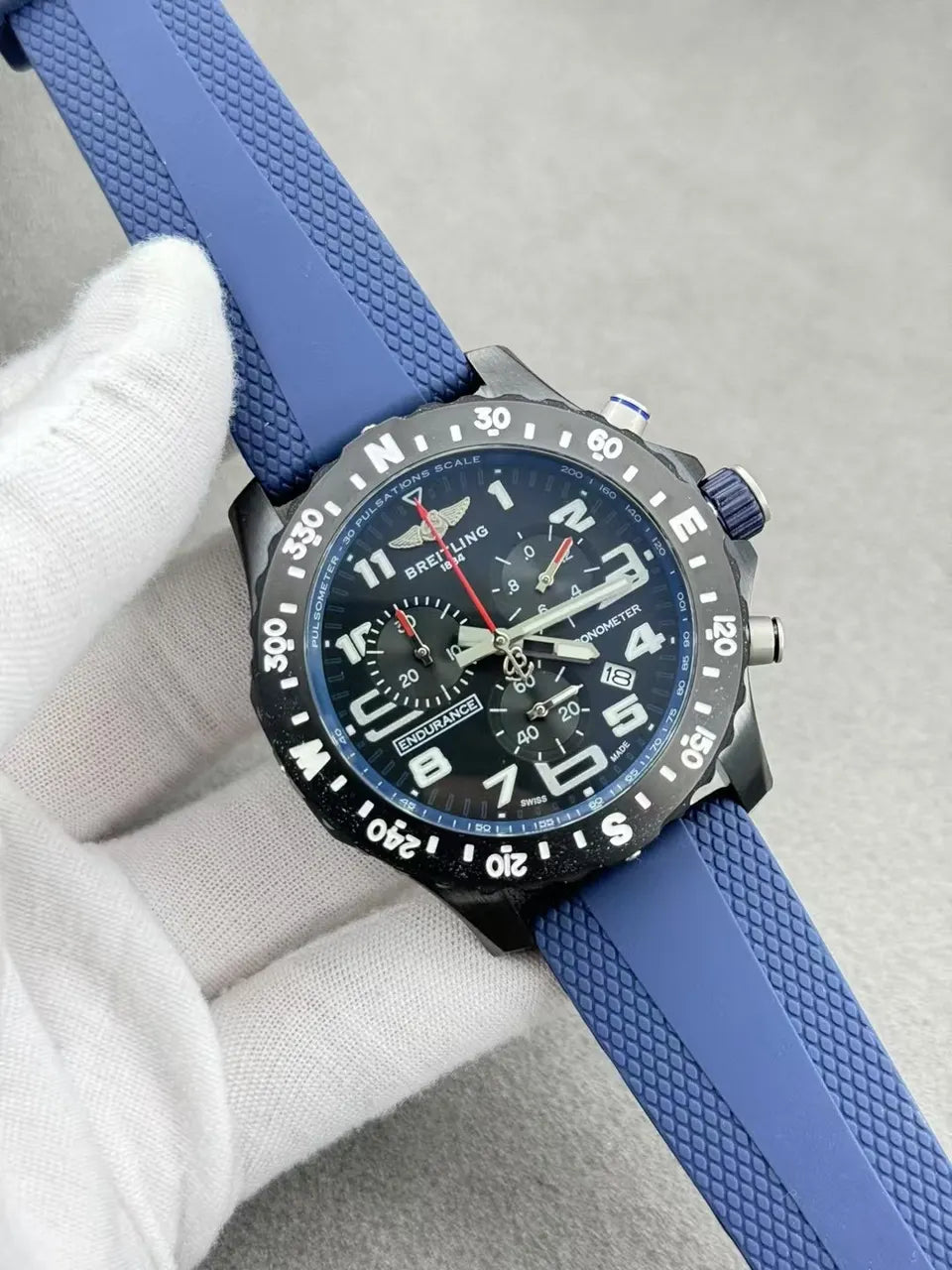 Breitling Michigan Blue Rubber - Hình 3