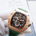 Richard Mille Rose Gold Green Strap