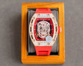 red Richard Mille Skull Watch
