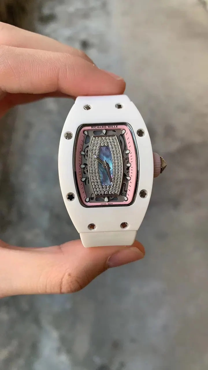 pink Richard Mille White Ceramic