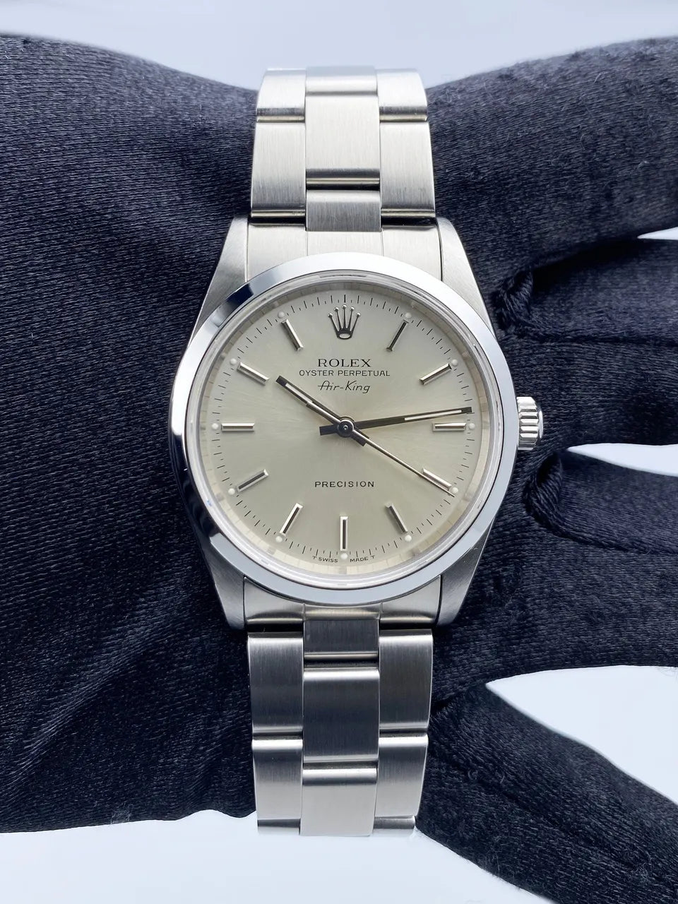 Rolex Air-King Silver Dial stainless - Hình 2