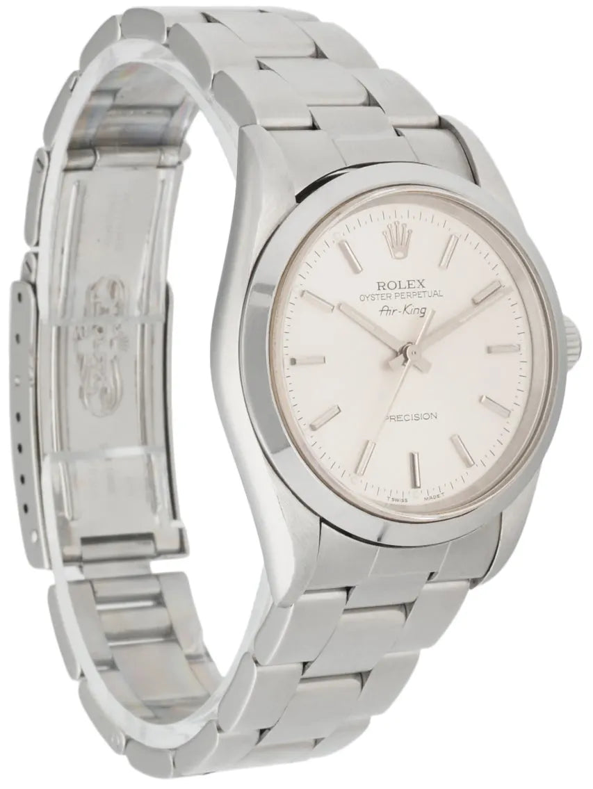 Rolex Air-King Silver Dial Steel - Hình 9