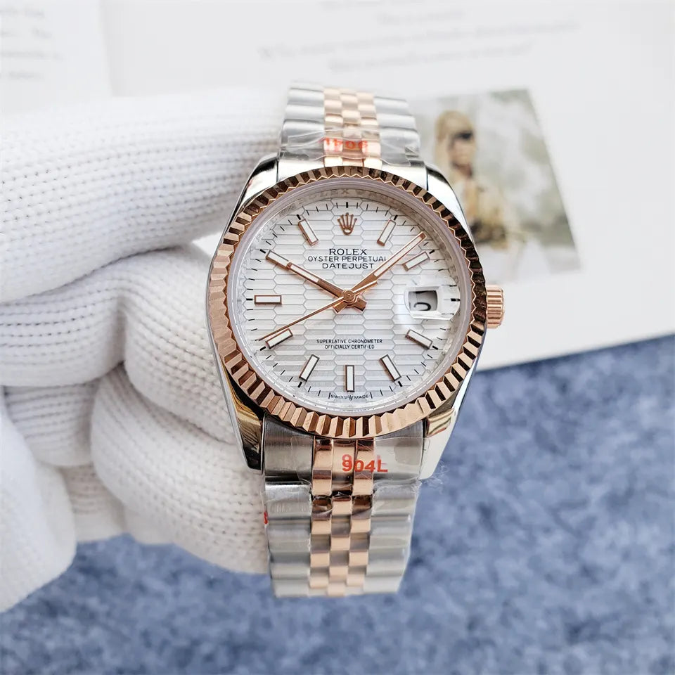 Rolex Datejust White Honeycomb - Hình 7