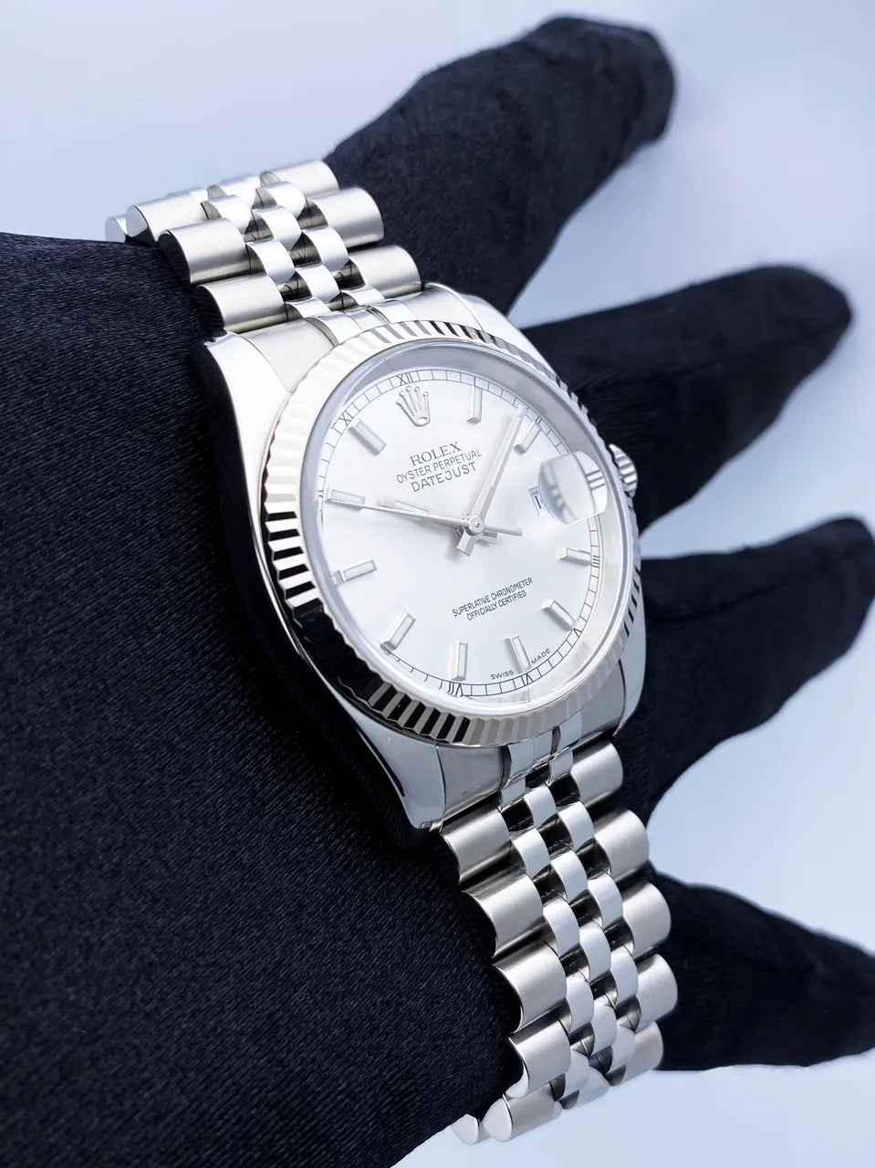 Rolex Steel Silver Datejust - Hình 3