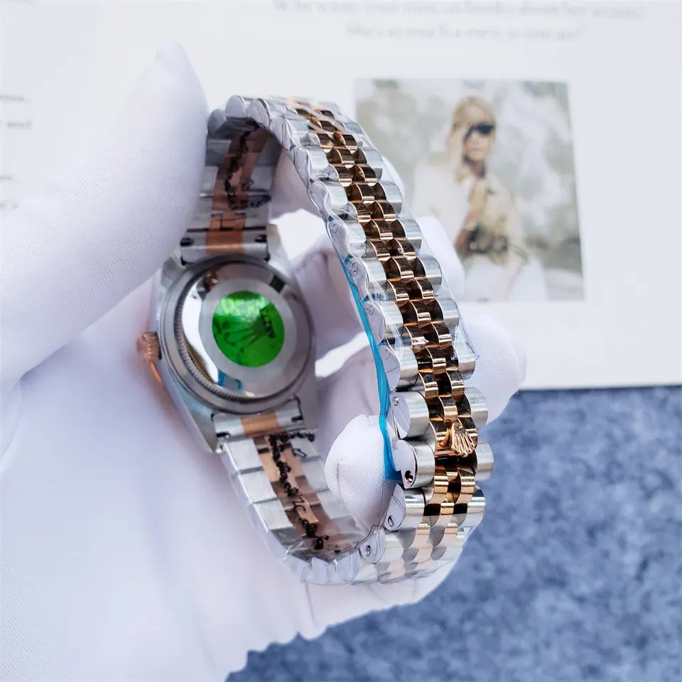 Rolex Chocolate Diamond Dial datejust - Hình 3