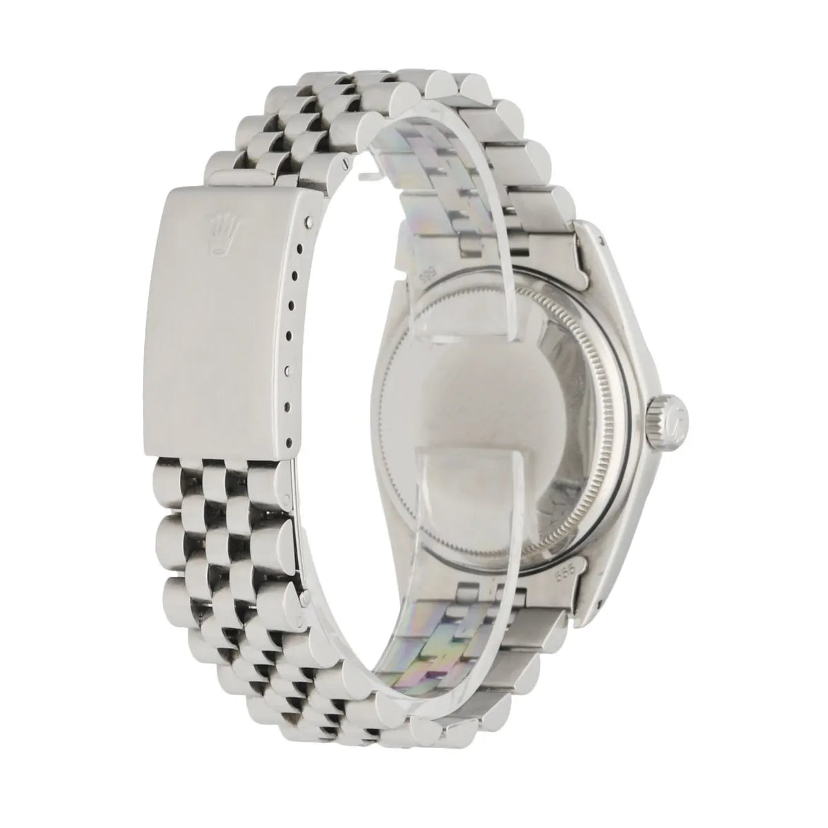 ref Rolex Datejust Black Dial Steel Jubilee - Hình 4