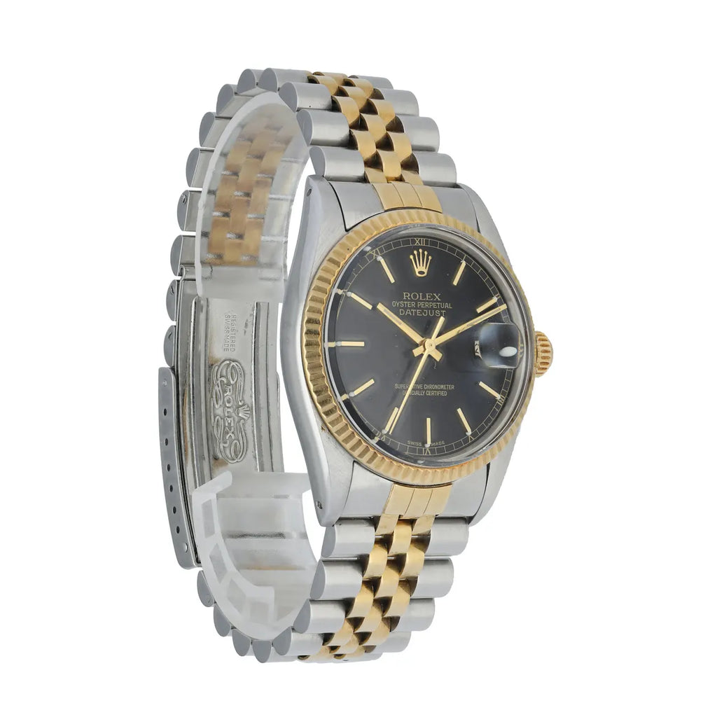jubilee Rolex Datejust Black Dial Two-Tone - Hình 3