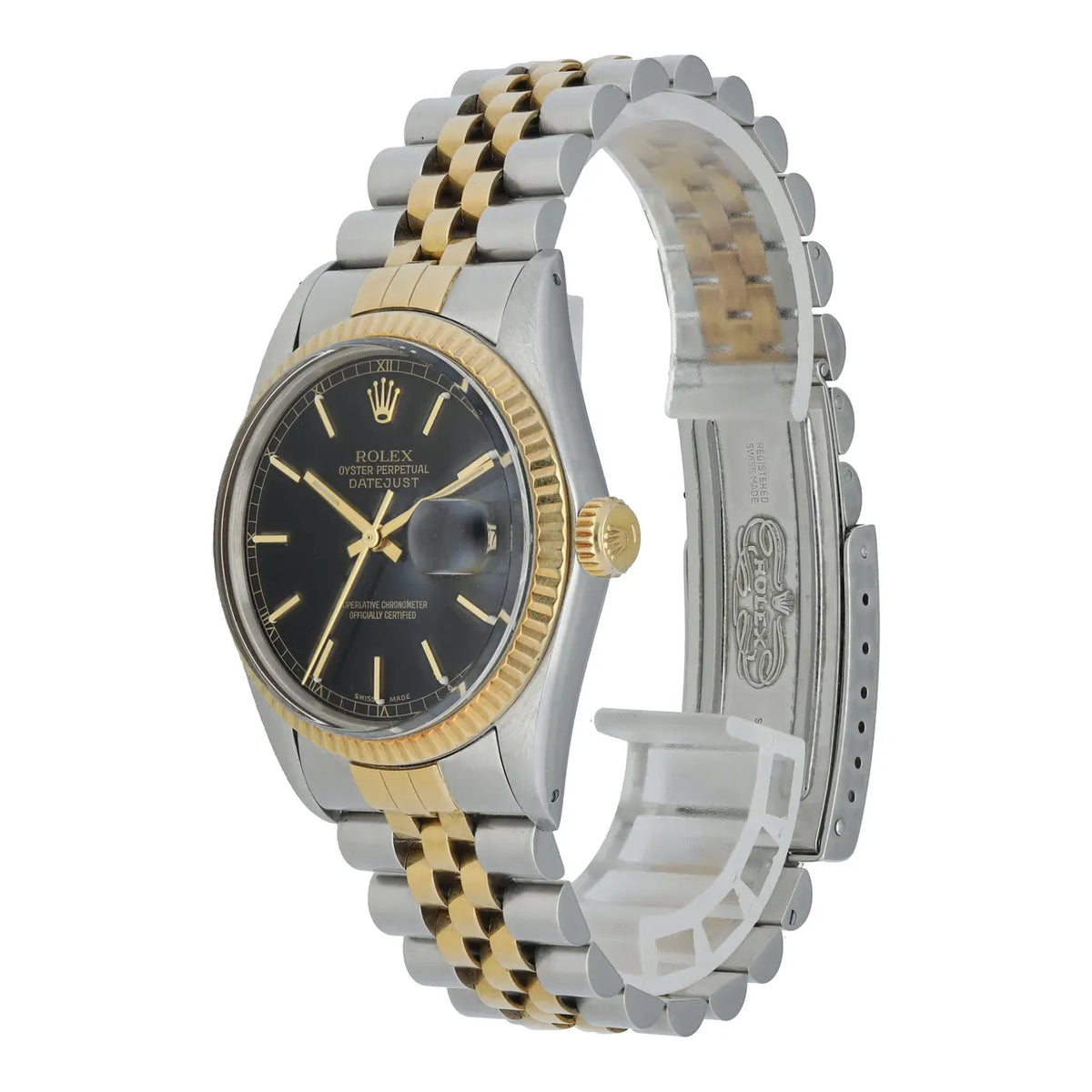 jubilee Rolex Datejust Black Dial Two-Tone - Hình 6