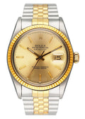 Rolex Datejust Silver Gold