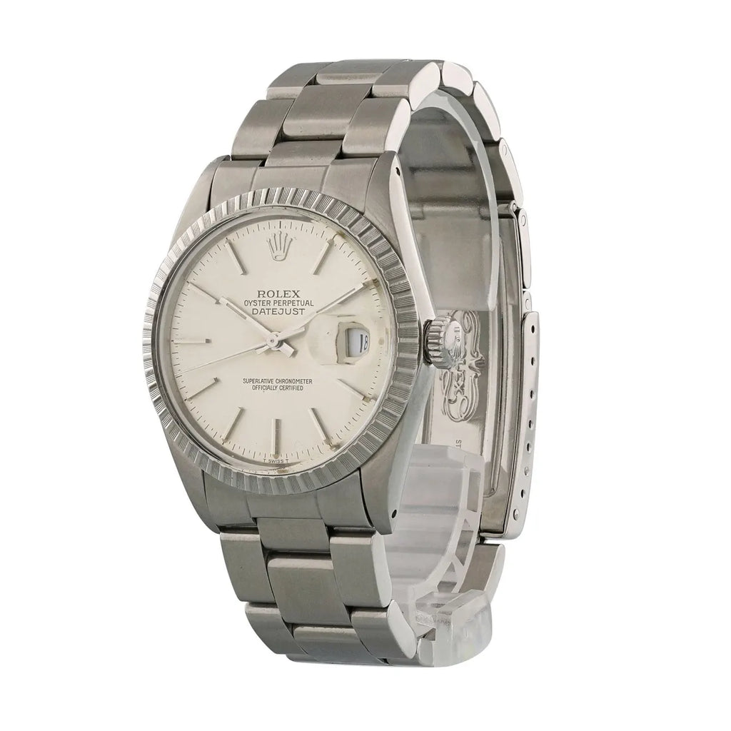 Rolex Datejust Silver Fluted Bezel - Hình 2