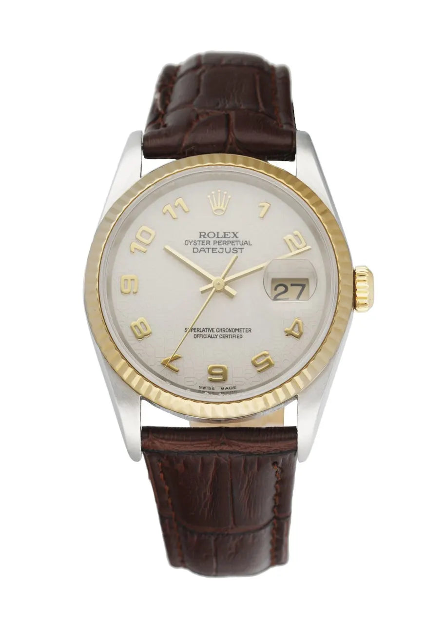 Rolex Datejust Silver Arabic Dial