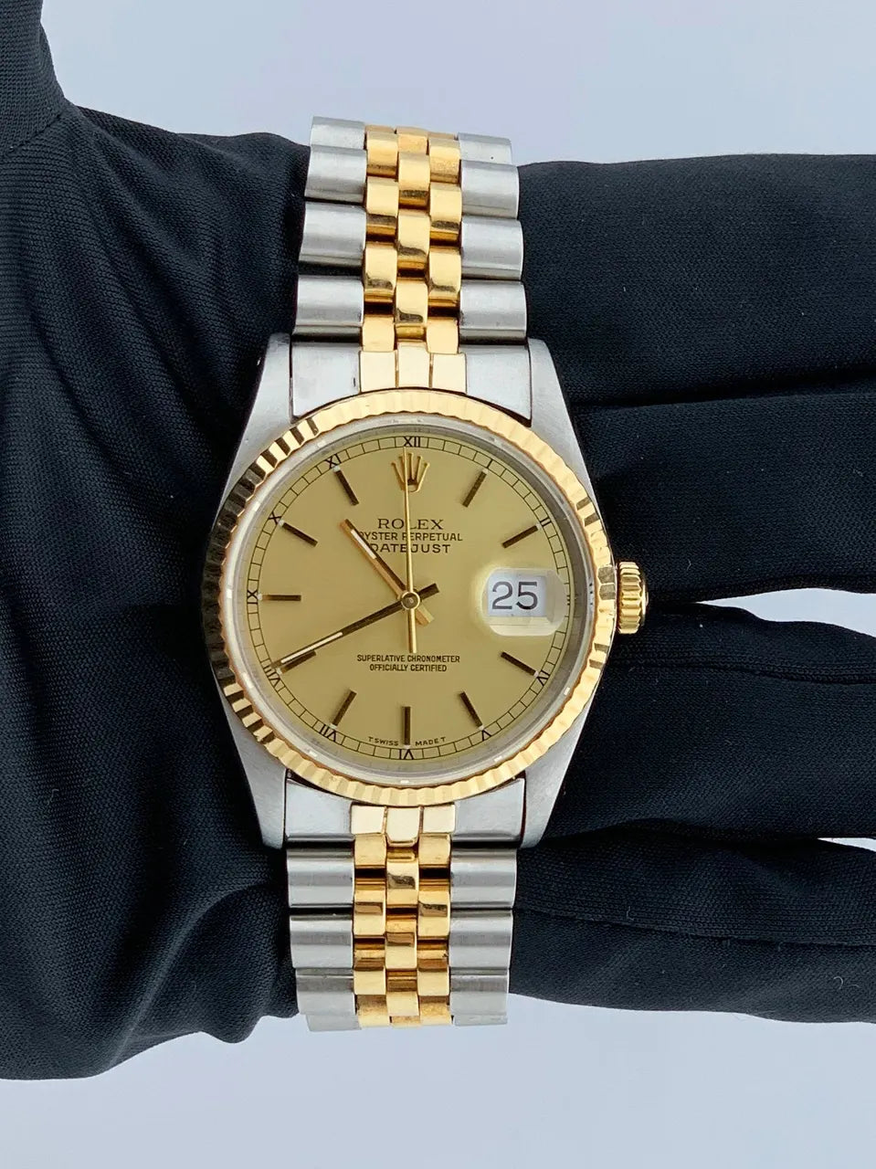Rolex Two-Tone Champagne Datejust gold - Hình 2