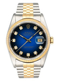 dial Rolex Blue Diamond Datejust