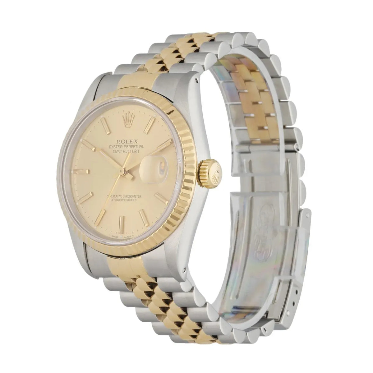 Rolex Two-Tone Champagne Fluted Bezel - Hình 2