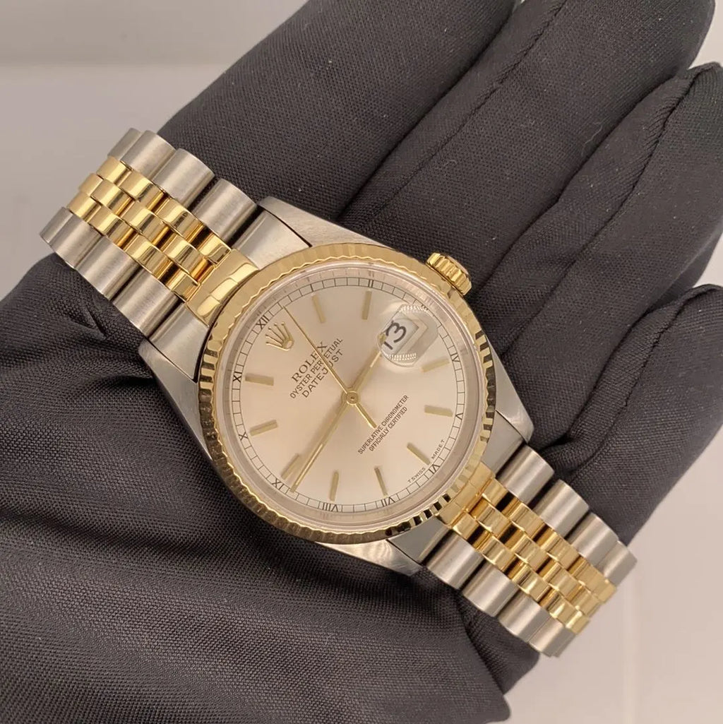 Rolex Datejust Two-Tone Silver - Hình 5