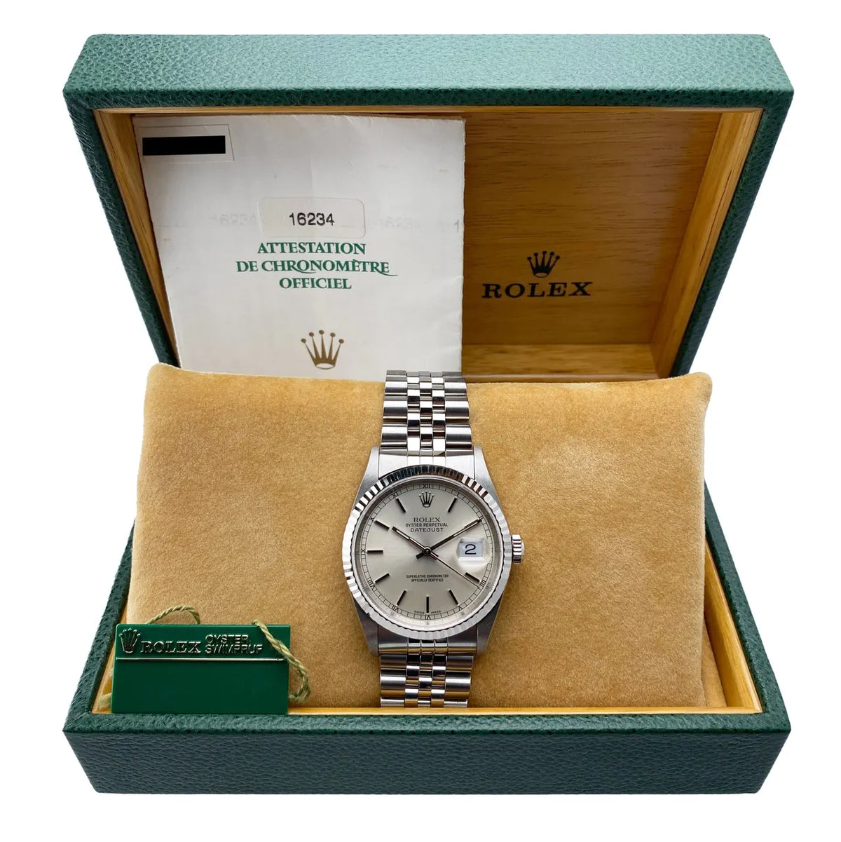 Rolex Datejust Silver Stick Dial stainless – Rolex Datejust Silver
