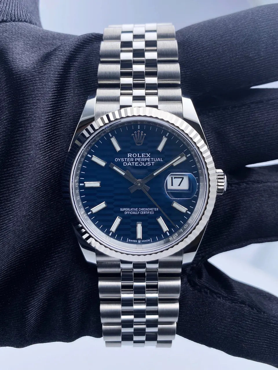 Rolex Datejust 41 Blue Motif - Hình 3