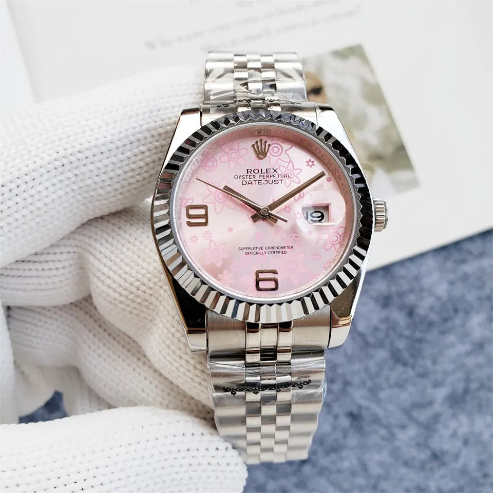 Rolex Datejust Pink Floral Dial