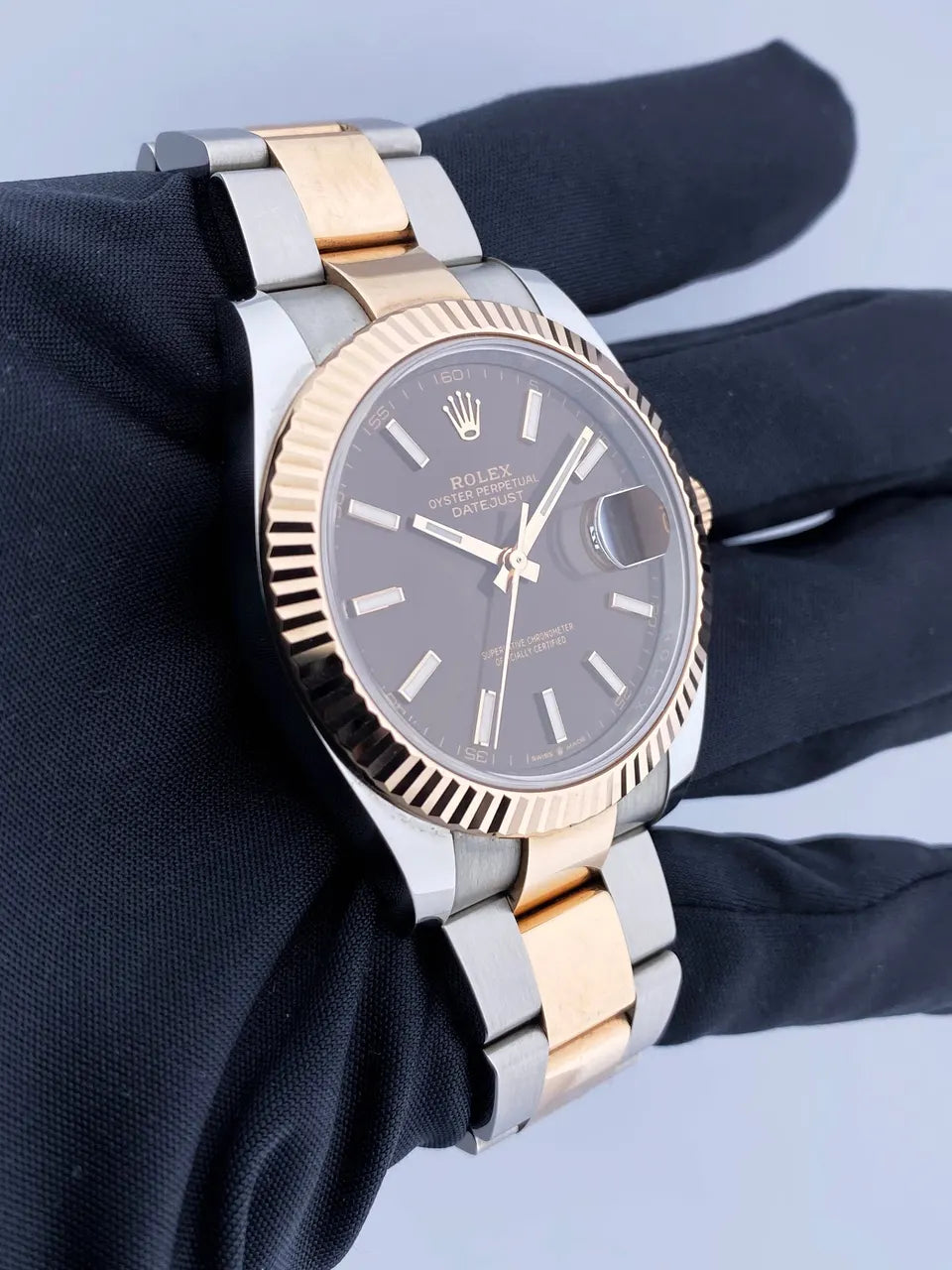Datejust Chocolate Dial Two-Tone - Hình 3
