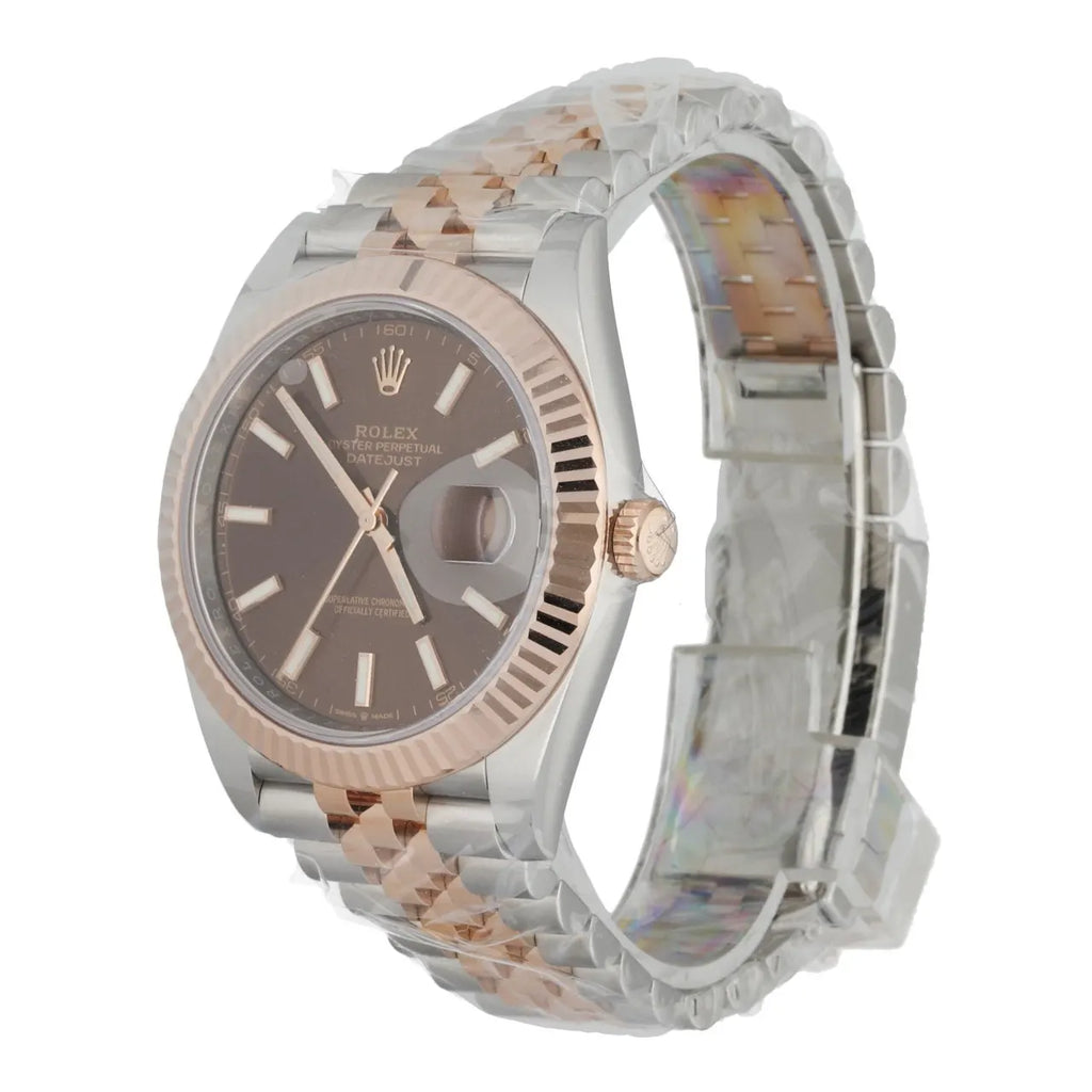 Rolex Chocolate Dial Two-Tone - Hình 2