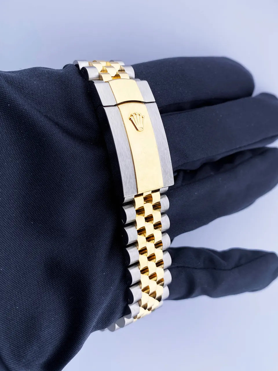 datejust gold Rolex Black Dial Two-Tone - Hình 7