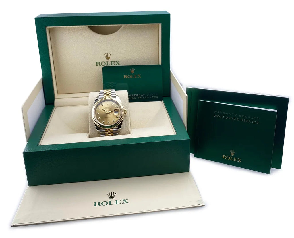 dial Rolex Gold Diamond Datejust - Hình 9