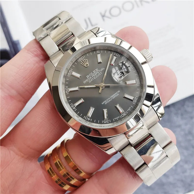 oyster Rolex Datejust Slate Dial Steel - Hình 7