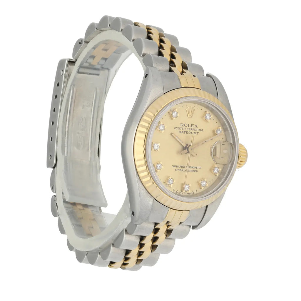 datejust Rolex Two-Tone Diamond Ladies - Hình 2