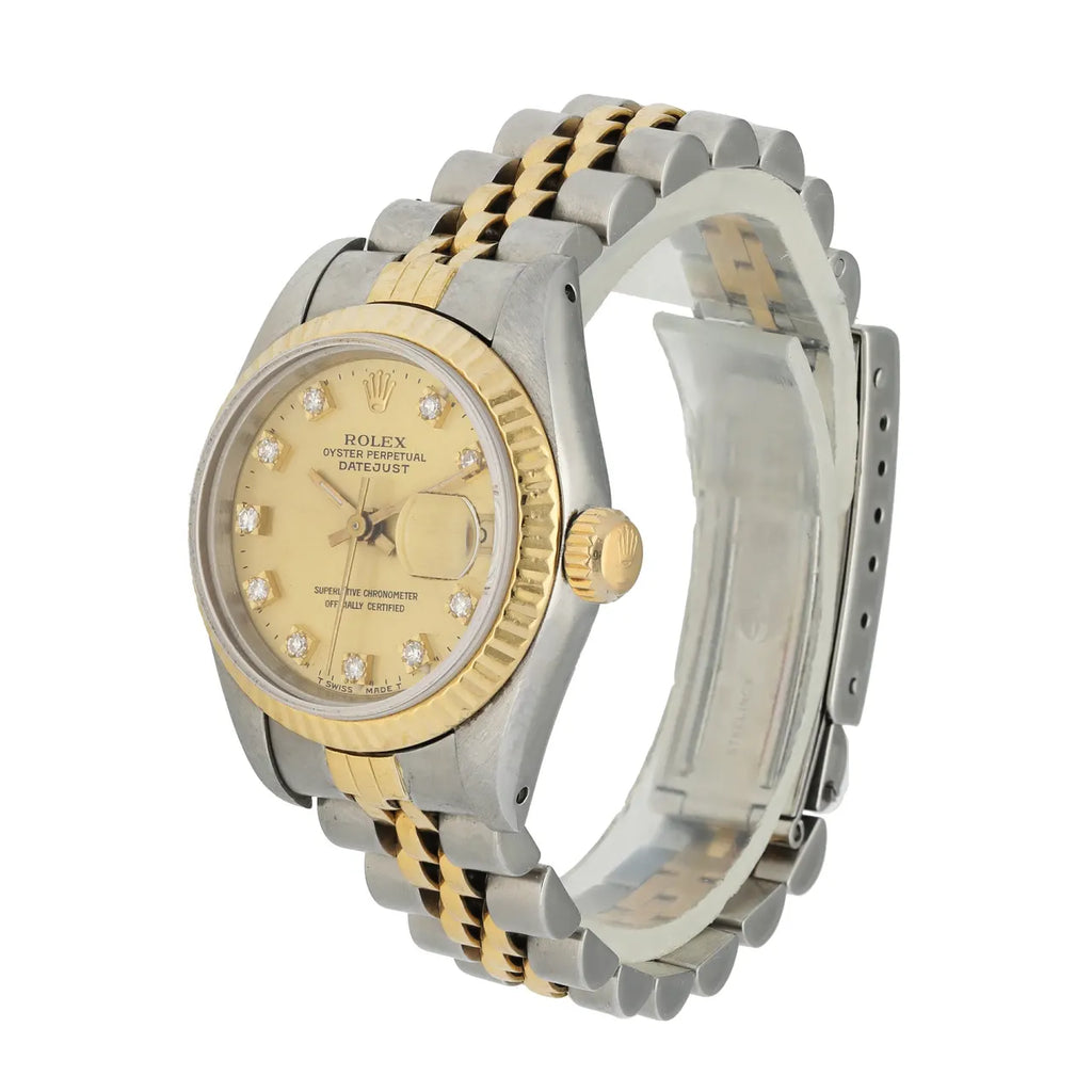 datejust Rolex Two-Tone Diamond Ladies