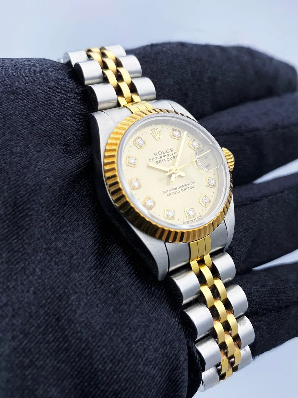Rolex Gold Diamonds Two-Tone - Hình 4