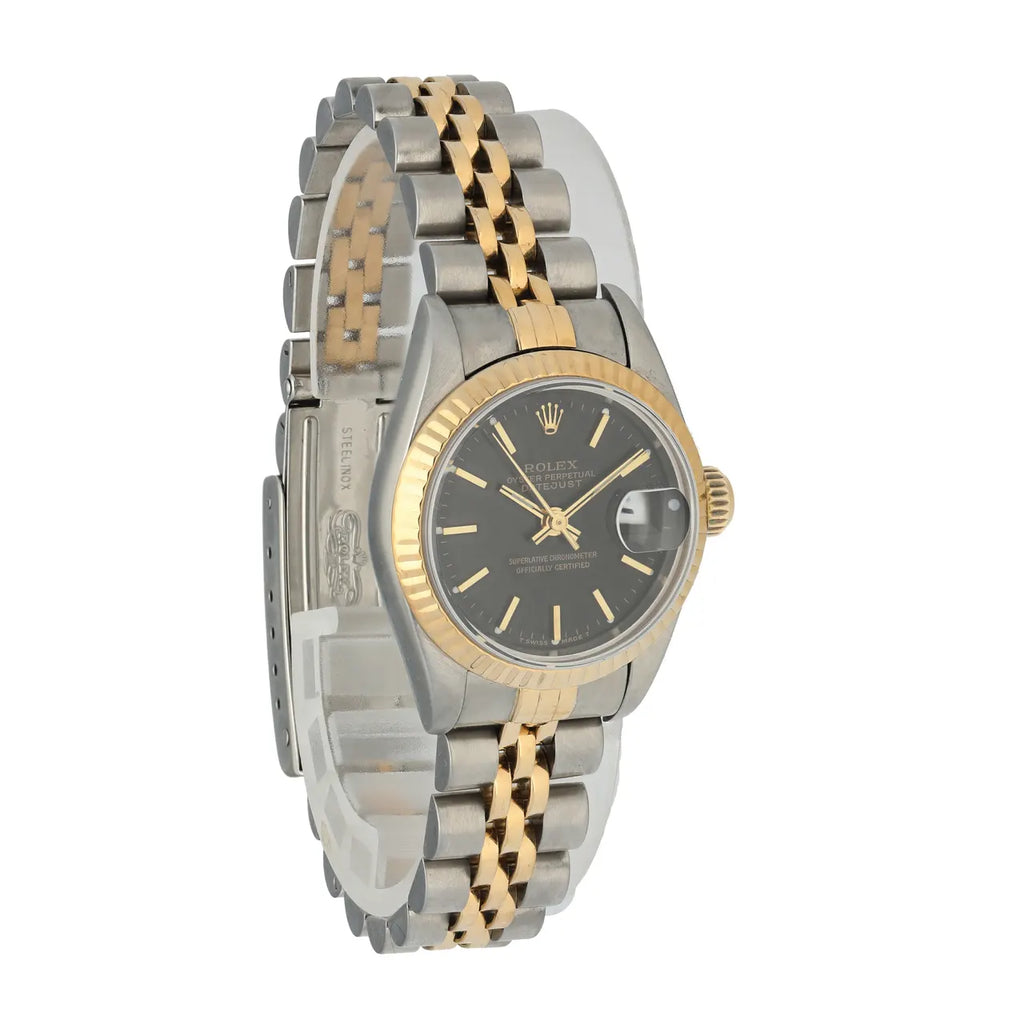 Rolex Datejust Black Dial Two-Tone - Hình 4
