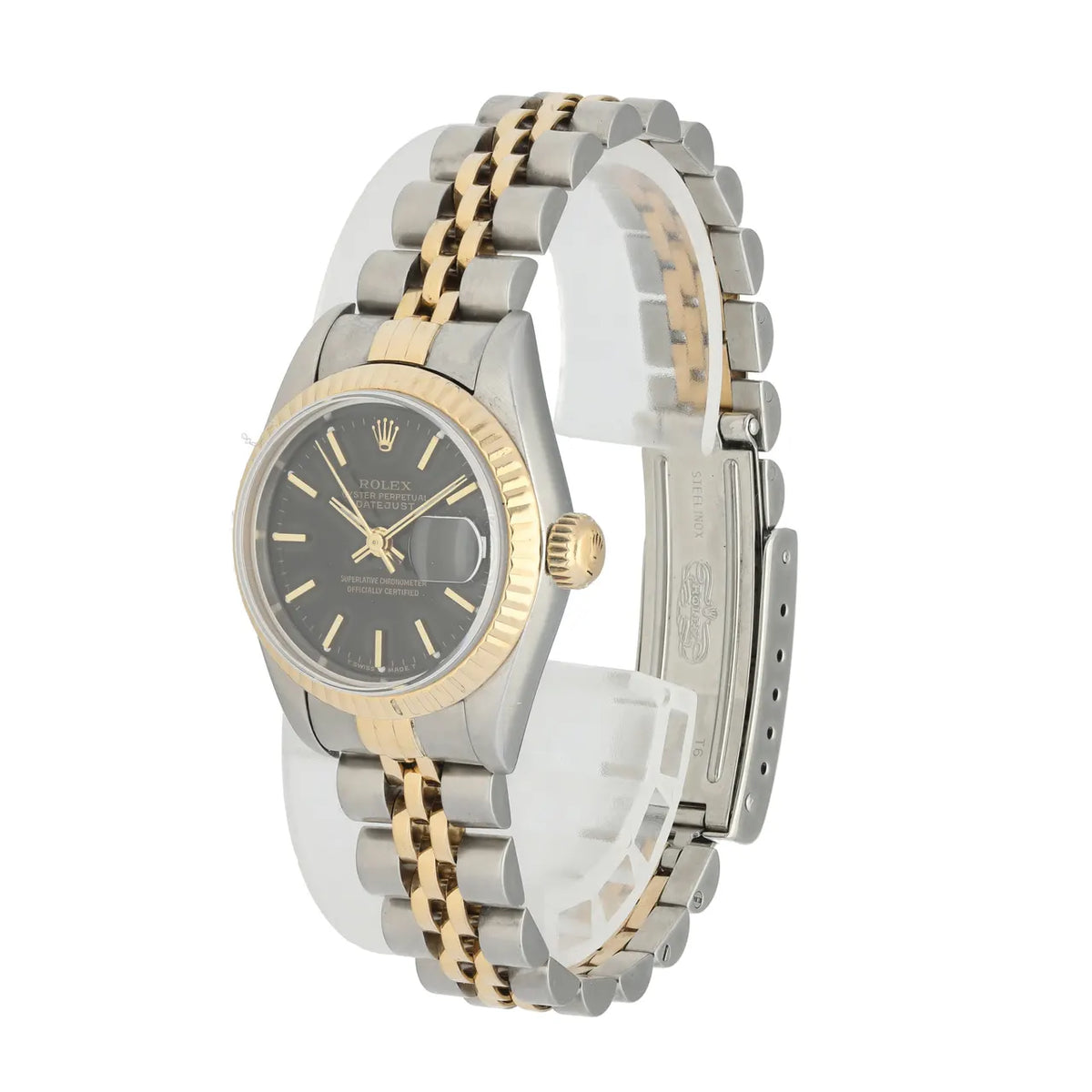 Rolex Datejust Black Dial Two-Tone - Hình 3