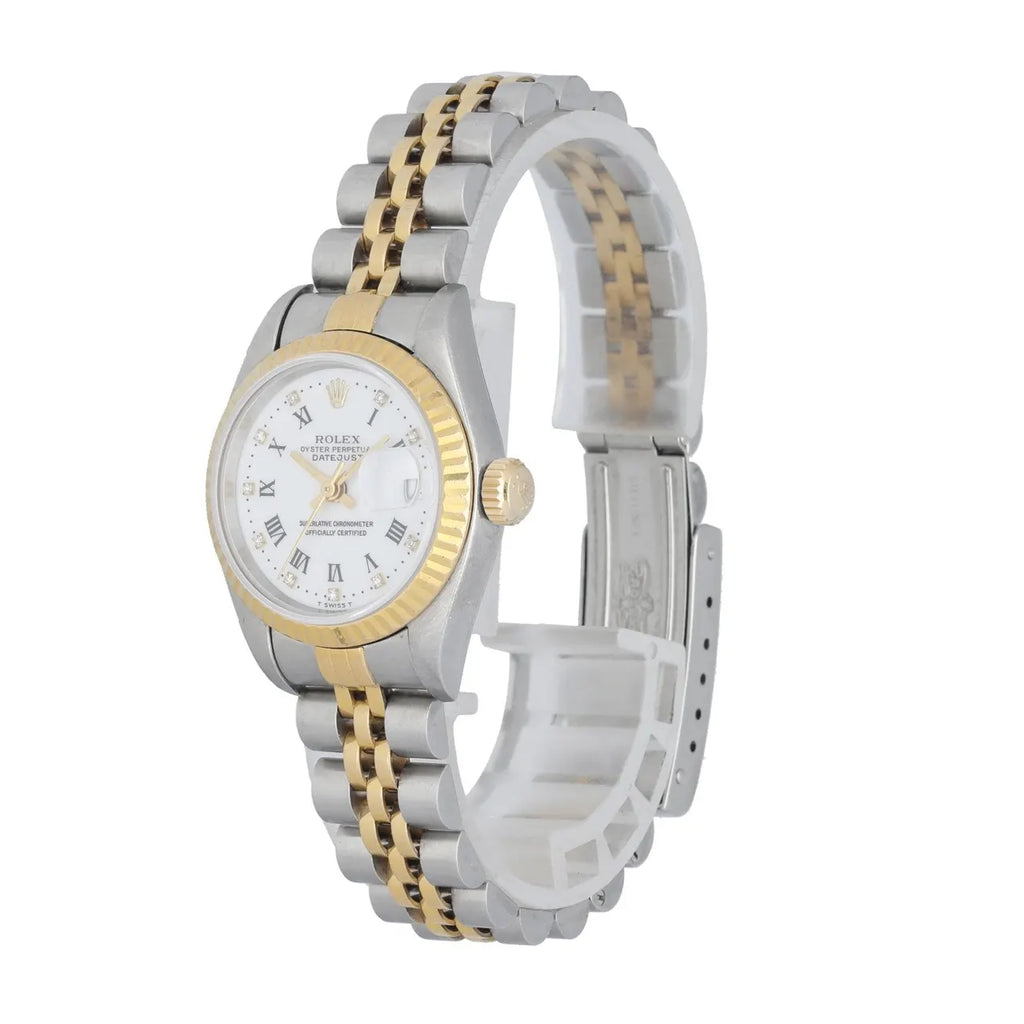 datejust Rolex Two-Tone Diamond Ladies Watch - Hình 2