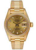 Rolex Gold Diamond Champagne datejust