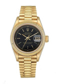 Rolex Gold Black Dial datejust
