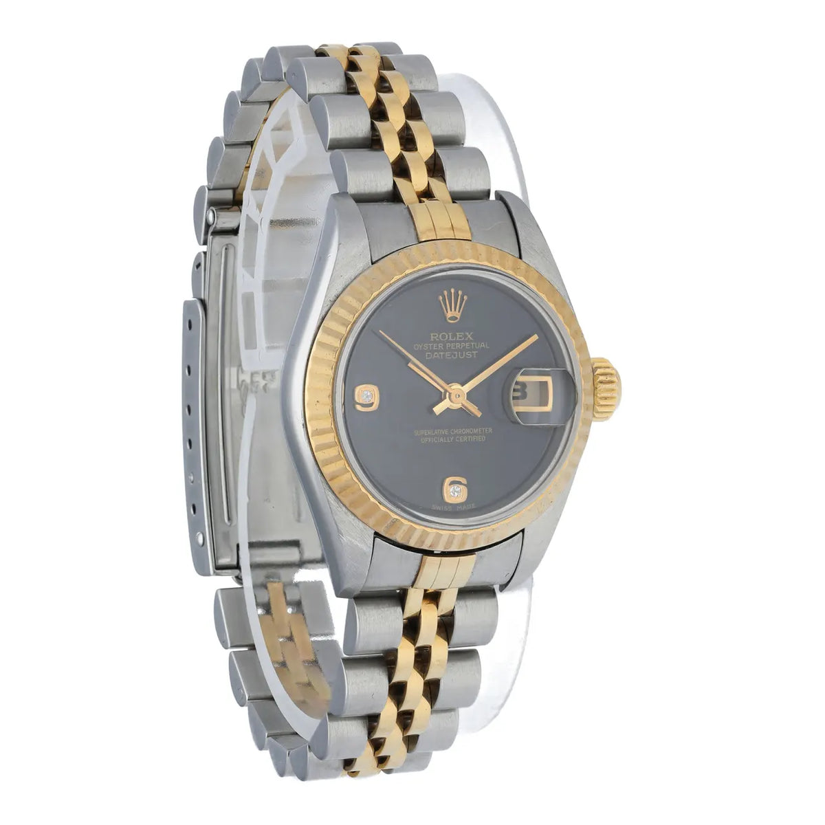 Rolex Gray Diamond Datejust - Hình 3