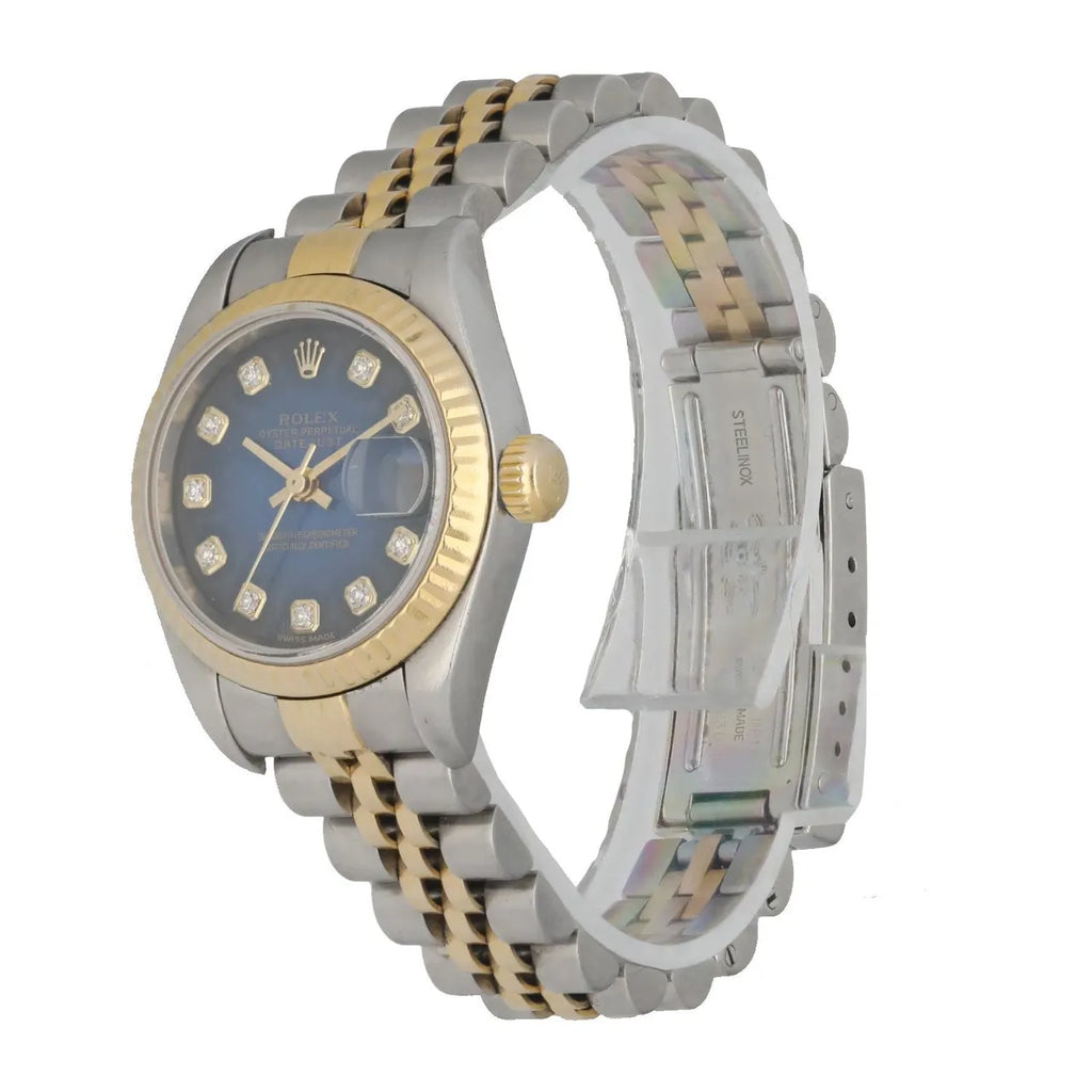 Rolex Datejust Blue Diamond Dial two - Hình 2