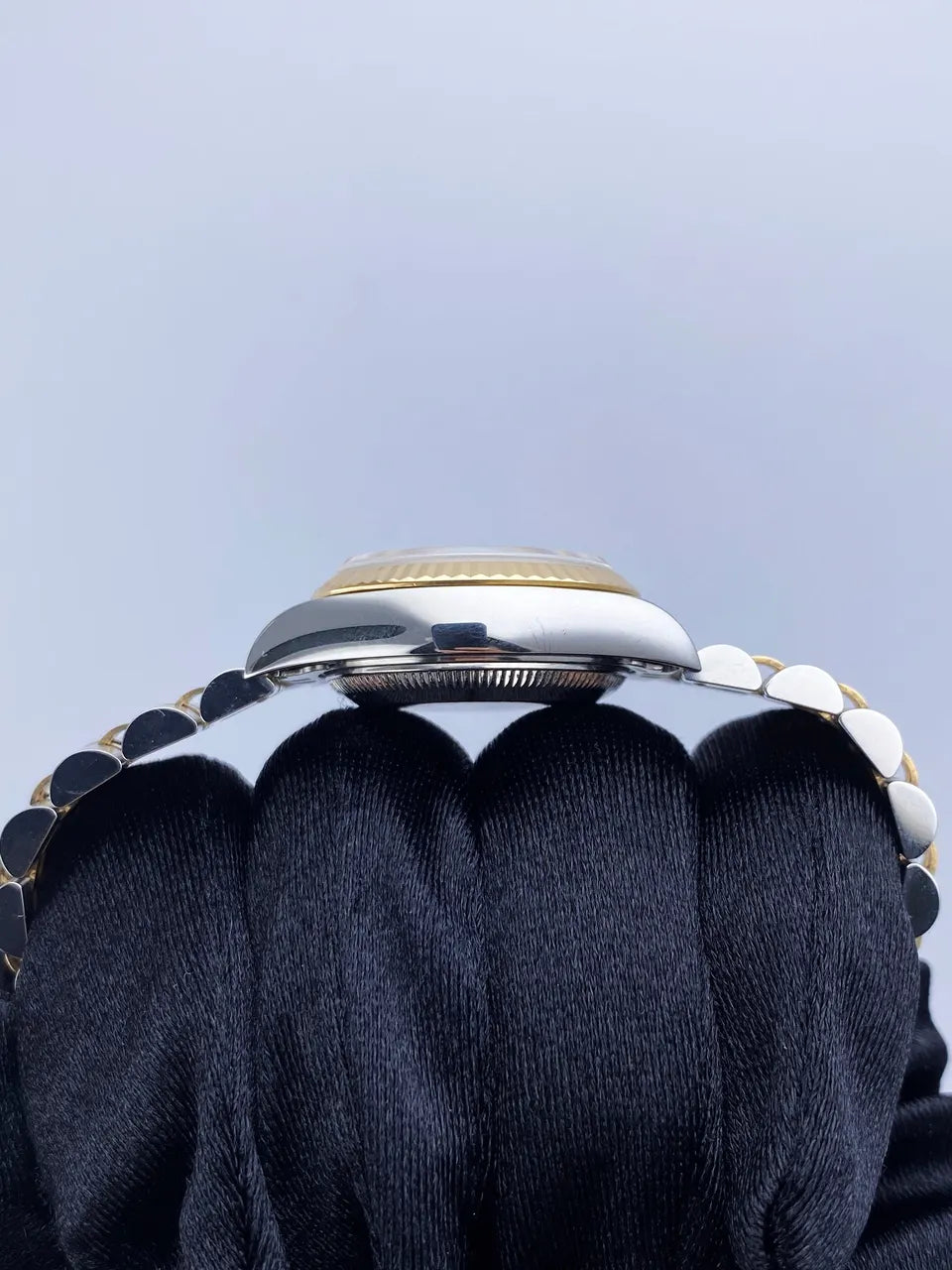 fluted Rolex Datejust Silver Dial Two-Tone - Hình 5