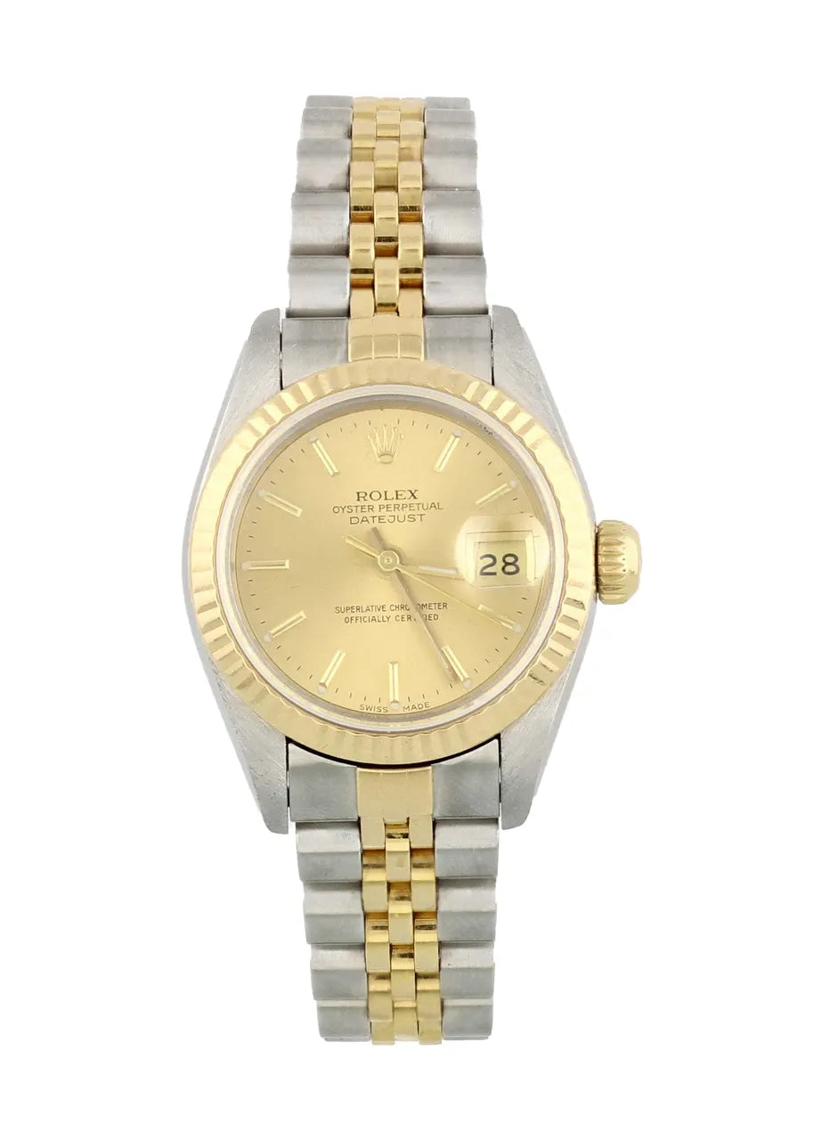 datejust Rolex Two-Tone Gold Champagne - Hình 6