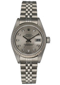dial markers Rolex Silver Diamond Datejust