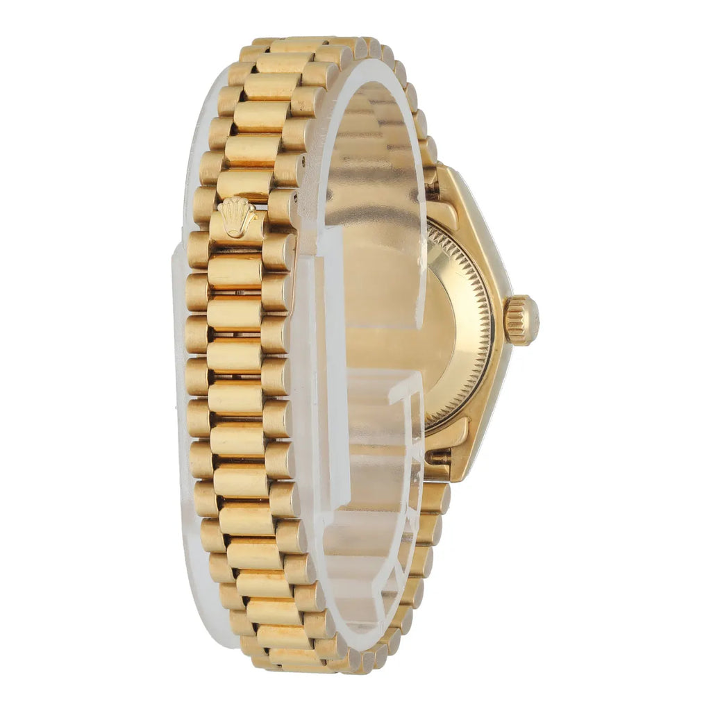Rolex Datejust Gold Champagne Dial Diamond Markers - Hình 4