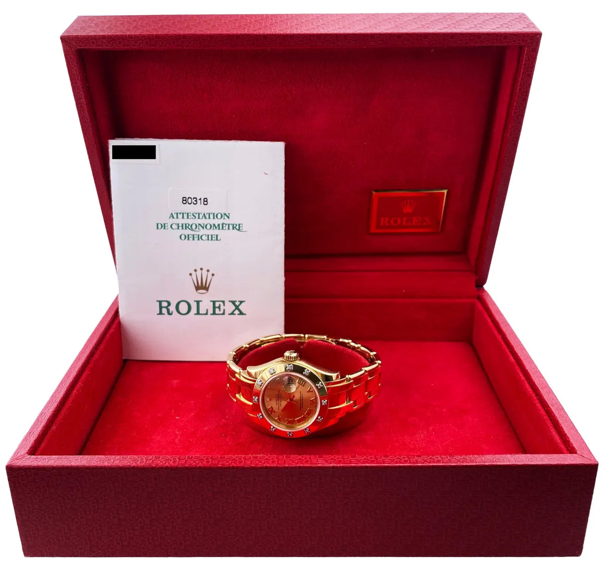 Rolex Gold Champagne Diamond Bezel - Hình 2