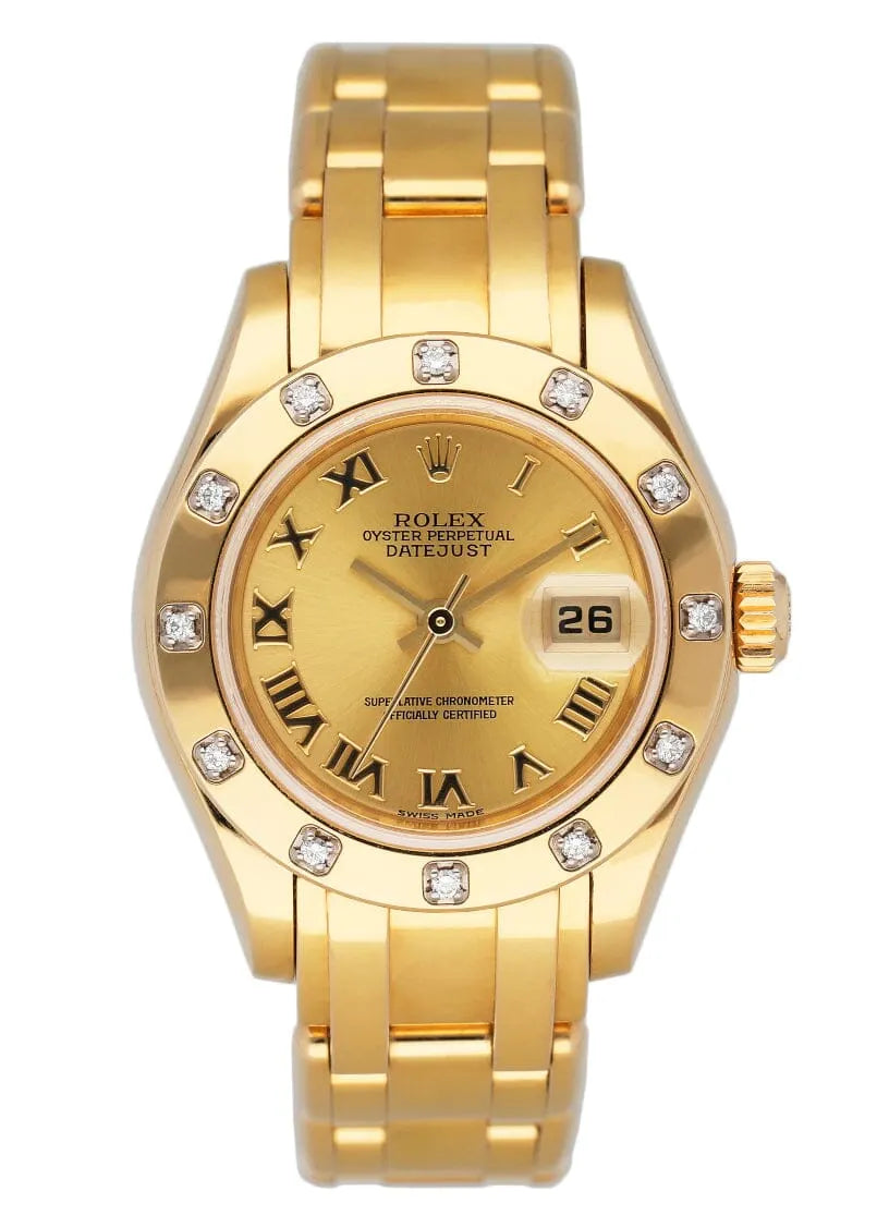 Rolex Gold Champagne Diamond Bezel - Hình 13